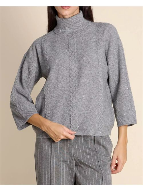 Maglia svasata con paillette EMME MARELLA | LIDO092/006